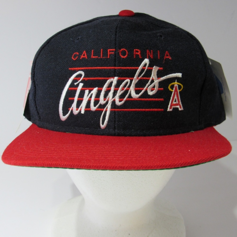 Vintage 90s California Angels MLB Snapback Hat Cap